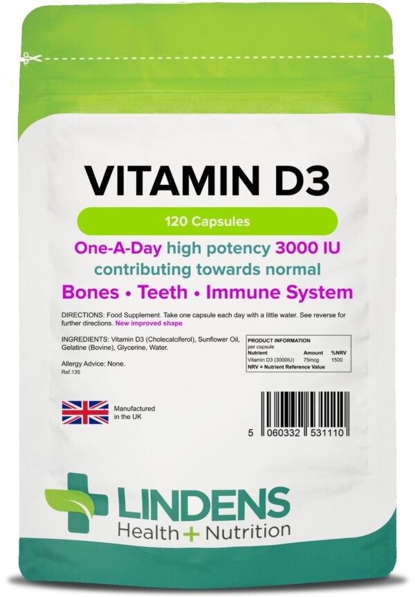 Vitamin D3 3000IU Capsules product image